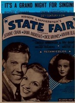 It&#39;s A Grand Night For Singing from State Fair Sheet Music Rogers &amp; Hamm... - £1.71 GBP
