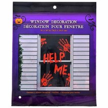Greenbrier Halloween Help ME Bloody Hands Haunted House Window Decorations - £6.22 GBP
