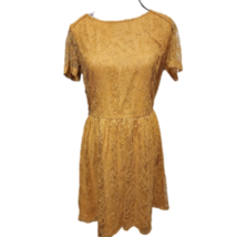 Gianni Bini Mustard colored Lace dress Small - $9.00