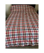 Ralph Lauren Plaid Madras Cotton King Comforter Reversible - $2,398.11 MXN