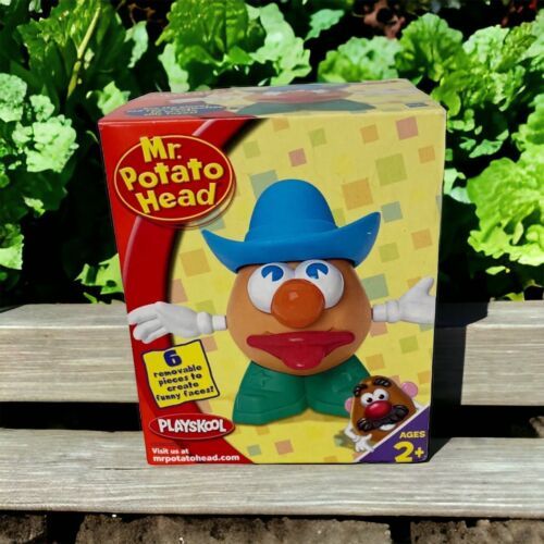 Mr Potato Head Mini 6 Removeable Piece Cowboy Hat Red Lips Retro 2005 Funny Face - $14.74