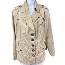 Venezia Women&#39;s Tan Jacket Long Sleeve Size 22/24 SKU 2662 - £19.49 GBP