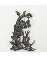 Boy and Dog Pin Brooch 3&quot; H x 2&quot; W Pewter Brooch Pin 1940’s Jewelry - $480.79 MXN