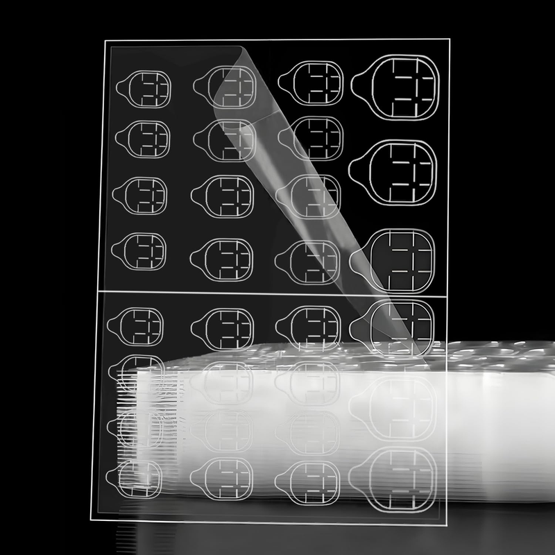 10 Sheets Nail Adhesive Tabs, 300 Pcs Clear Nail Stickers for Press Ons, 15 Size Item image 8