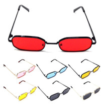 Slim Rectangular Aviator Sunglasses Square Classic Casual Retro Designer Fashion - £6.03 GBP+