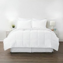 Queen Size Microfiber 6-Piece Reversible Bed In A Bag Comforter Set in W... - $146.49