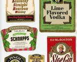12 Original Old Mr. Boston Liquor Labels + 3 1930&#39;s Whiskey Labels  - £22.22 GBP