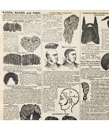 1900 Waves Bangs Wigs Advertisement Victorian Sears Roebuck 5.25 x 7&quot;  - $19.99