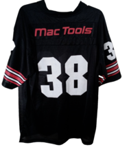 Mac Tools #38 Sports Jersey Size X-Large Black/Red Professional Mechanics - £14.65 GBP