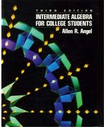 Intermediate Algebra for College Students Angel, Allen R. - €11,97 EUR