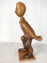 11 Inch Tall Wooden Romer Bowler Figurine Made in Italy - £33.03 GBP