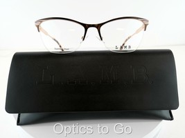 L.A.M.B. LA 072 (BRN) BROWN 53-17-140 NEW with Case Eyeglass Frames - £48.83 GBP