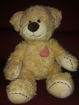 Build A Bear Workshop Teddy Bear Plush 11&quot; Patches Heart Hands Feet BAB ... - £17.79 GBP