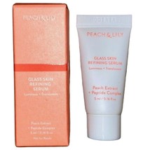 Peach and Lily Glass Skin Refining Serum Peach Extract Peptide Serum 0.16oz 5mL - £2.96 GBP