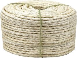White Sisal Rope 1/4"x49Ft for Cat Scratching Post Tree Tower Repair Rep... - $19.94