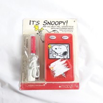 Snoopy Woodstock Radio Red Player Mini Portable Peanuts Macy&#39;s Vintage - £13.96 GBP