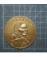 VINTAGE 2000-P Oversized/Jumbo/Large Metal Sacajawea $1 Dollar Novelty Coin - £7.74 GBP