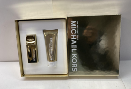 Michael Kors 24K Brilliant Gold Eau de Parfum Perfume Body Lotion 3.4oz 2X SET - $189.50