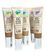 IT Cosmetics CC + NUDE GLOW SPF 40 Lightweight Foundation+Brightening Se... - $386.43 MXN