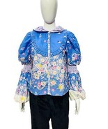 Fillyboo Damen-Hemdbluse aus gesmoktem Leinen mit Blumenmuster und Rüschen,... - $120.30