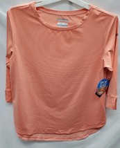 Columbia Women's Large Reel Relaxed Knit 3/4 Sleeve UPF 30 Omniwick Orange image 2