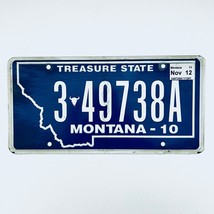 2012 United States Montana Yellowstone County Passenger License Plate 3 49738A - £13.26 GBP