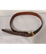 Coach Femme Ceinture Gant Britannique Fauve Bronzé Cuir Laiton Massif 84... - $31.17