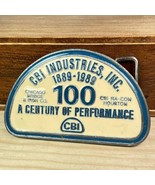 Vintage Belt Buckle Chicago Bridge and Iron 1989 Houston - $22.74
