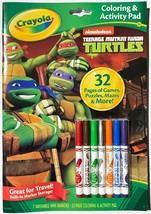 Crayola Teenage Mutant Ninja Turtles Coloring and Activity Pad Set Markers NEW - £5.55 GBP