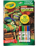 Crayola Teenage Mutant Ninja Turtles Coloring and Activity Pad Set Markers NEW - £5.40 GBP