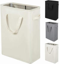 ZERO JET LAG Slim Laundry Hamper with Handles Collapsible Small Laundry ... - £25.59 GBP