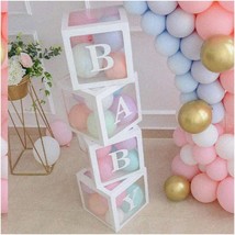 Baby Block Bash - 4pc Parent Balloon Boxes with Letters | Gender Reveal ... - $32.66