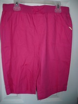 Faded Glory Girls Pull On Bermuda Shorts Racing Pink Size SMALL 6-6X NEW - £7.06 GBP