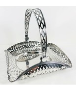 Vintage DSP Co BRIDES Fruit Brides BASKET NS Nickel Silver Openwork Pierced - £46.43 GBP