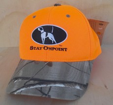 STAY ONPOINT SAFETY ORANGE &amp; REALTREE AP ADJUSTABLE BALL CAP ONE SIZE FI... - £7.91 GBP
