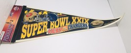 Vtg. San Francisco 49ers Chargers Super Bowl XXIX Banner Pennant Official NFL 95 - £24.66 GBP