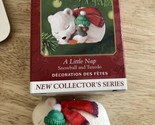 Hallmark Keepsake Ornament A Little Nap Snowball and Tuxedo Collector&#39;s ... - $14.01