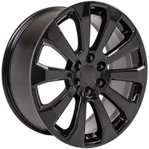 Chevy 22&quot; Black High Country Replica Wheels 2000-2025 Silverado Tahoe Su... - $1,117.71