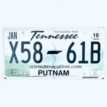 2018 United States Tennessee Putnam County Passenger License Plate X58 61B - £13.15 GBP