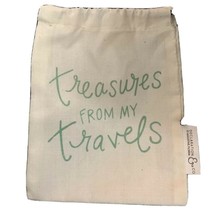 Treasures From My Travels Small Canvas Drawstring Gift Bag St Augustine FL - £10.68 GBP