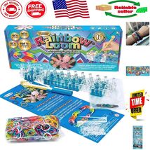 The  Rainbow Loom Bracelet Making Kit - 600 Bands &amp; Metal Hook Inside! - $350.07 MXN