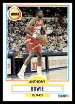 1990-91 Fleer #69 Anthony Bowie Houston Rockets - £1.59 GBP