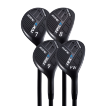 Senior Mens Rife RX7 Hybrid Irons Set #7-PW Senior Flex Graphite Right Handed - £195.62 GBP