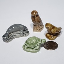 Lot of 4 Wade Whimsies Figurines USA Endangered N America Animals Series - £10.35 GBP