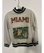 Vintage 90’s Miami Looney Tunes Football Sweatshirt Bugs Bunny -Donald DUCK - $36.41 CAD