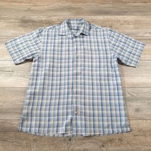 Tommy Bahama Medium M Mens Short Sleeve Shirt Silk Relaxed Casual Designer Style - £22.07 GBP
