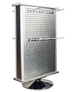 Aluminum 2 Sided Display Rack Spinner Accessory Jewelry Countertop Rack ... - $78.50