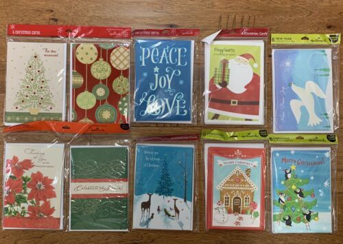 Primary image for Bundle Of 48 Assorted Brand New Hallmark Christmas Cards 1/2 Off Retail!
