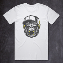 Gorilla Snapback, Shades and Headphones - Graphic Tee #0194 - $14.95