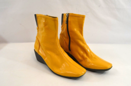 Rockport Yellow Zipper Rain Boots Hydro Shield US Women&#39;s Size 9 M - £26.91 GBP